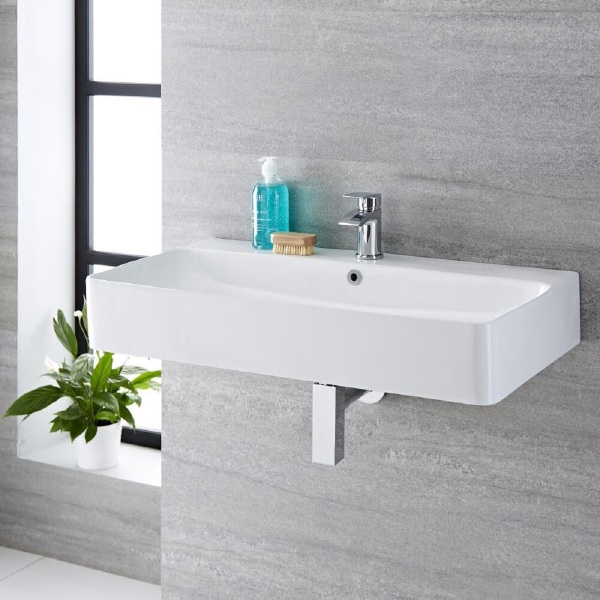 Bathroom wall-hung basin